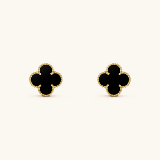 CLOVER | BLACK EARRINGS