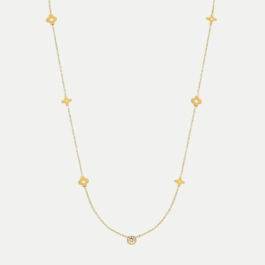 CARRIE Clover Necklace | Gold