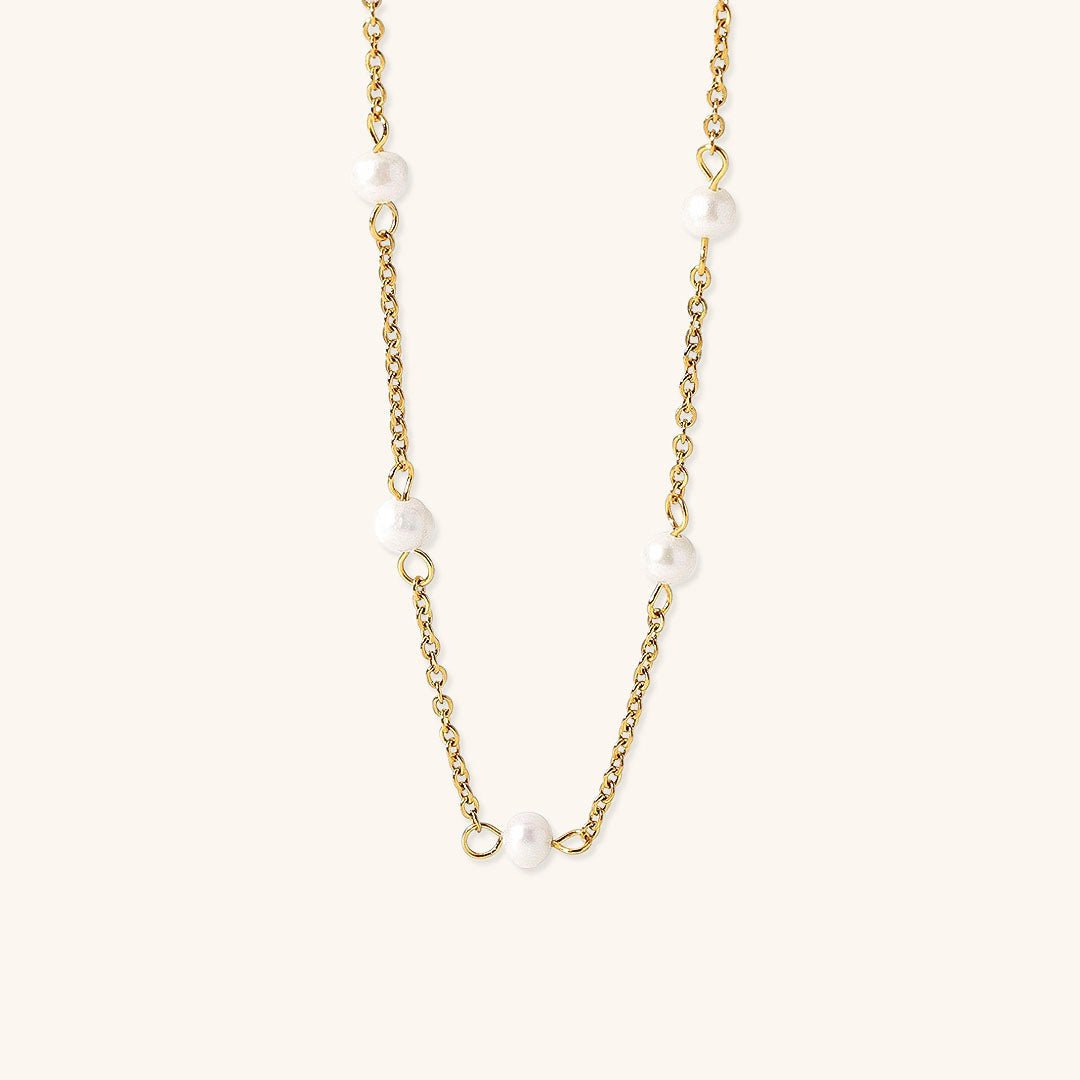 Nora Gold Pearl Necklace