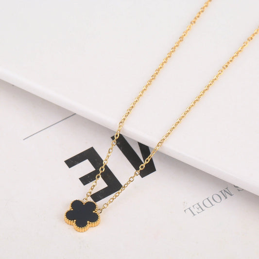 TRÈFLE | Collier noir